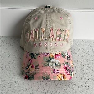 Floral Vallarta Kids Cap - Pink and Cream
